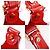 Borsa tote 2 in 1 in pelle lucida con logo perforato Tory Burch Rosso - vista 9