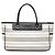 Borsa in tela a righe bianche Burberry Bianco