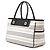 Borsa in tela a righe bianche Burberry Bianco - vista 2