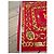 Foulard in seta Chanel Rosso con Stampa Catena e Monete D'oro - vista 10