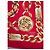 Foulard in seta Chanel Rosso con Stampa Catena e Monete D'oro - vista 12