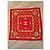 Foulard in seta Chanel Rosso con Stampa Catena e Monete D'oro - vista 2