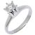 Autre Marque Pt900 Platin-Diamantring Silber