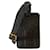 Yves Saint Laurent Etiqueta de viagem em couro preto YSL  - vista 1
