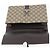 GUCCI GG Supreme Clutch Bag PVC Beige Argento 131213 Auth 173825 - vista 10