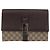 GUCCI GG Supreme Clutch Bag PVC Beige Argento 131213 Auth 173825 - vista 13