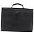 Saffiano Borsa da lavoro PRADA in pelle Safiano Nera Argento Auth ka3042 Nero - vista 2