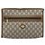 GUCCI GG Plus Supreme Clutch Bag PVC Beige Oro Auth 173932 D'oro - vista 13