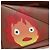 LOEWE - Puzzle Piccolo Calcifer in Pelle Ghibli Castello Errante 2way 167069SM Marrone D'oro - vista 16