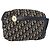 Borsa a Spalla in Tela Trotter Christian Dior Blu Navy Oro Auth 166990 D'oro