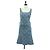 BURBERRY Nova Check Traje de Baño Denim Azul Auth LNZ046V