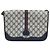 Gucci Borsa Sherry Line Micro GG Supreme in PVC Navy Gold 001 113 0551 Auth LNZ556 D'oro Blu navy - vista 13