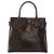 GUCCI Hand Bag Patent leather Brown Gold Auth 172303 Golden - view 2