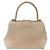 Céline Borsa a mano CELINE in pelle 2 in 1 beige oro Auth 166991 D'oro - vista 2