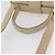 Céline Borsa a mano CELINE in pelle 2 in 1 beige oro Auth 166991 D'oro - vista 7