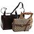 Borsa Gucci GG Canvas Micro GG Supreme PVC 4 pezzi Beige Marrone Nero Auth mr2102