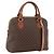 Céline Borsa a mano in tela Macadam CELINE in pelle PVC 2 in 1 marrone oro Auth LNZ540 D'oro