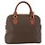 Céline Borsa a mano in tela Macadam CELINE in pelle PVC 2 in 1 marrone oro Auth LNZ540 D'oro - vista 13