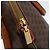 Céline Borsa a mano in tela Macadam CELINE in pelle PVC 2 in 1 marrone oro Auth LNZ540 D'oro - vista 18