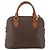 Céline Borsa a mano in tela Macadam CELINE in pelle PVC 2 in 1 marrone oro Auth LNZ540 D'oro - vista 2
