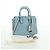 Borsa a mano MCM in pelle 2 in 1 blu chiaro argento Auth BA11118V - vista 12