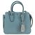 Borsa a mano MCM in pelle 2 in 1 blu chiaro argento Auth BA11118V - vista 13