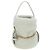 PRADA Borsa a Mano Pelliccia Bianca Oro Auth 173332SM Bianco D'oro - vista 13