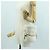 PRADA Borsa a Mano Pelliccia Bianca Oro Auth 173332SM Bianco D'oro - vista 22