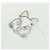 Spilla Gatto CHANEL metallo Argento CC Auth ARZ169M - vista 7
