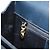 Borsa a mano in pelle Gancini Salvatore Ferragamo blu navy oro Auth bs33743 - vista 21
