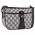 Borsa a Spalla Gucci GG Supreme Sherry Line PVC Blu Navy Oro 89 02 032 Auth LNZ978 D'oro