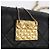 CHANEL Bolsa de Ombro Matelassé em Couro de Cordeiro Preto Ouro CC Auth 172545SAV Dourado - vista 18