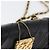 CHANEL Bolsa de Ombro Matelassé em Couro de Cordeiro Preto Ouro CC Auth 172545SAV Dourado - vista 9
