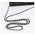 CHANEL COCO Borsa a Spalla Mark Chain in Pelle Verniciata Nera Argento CC Auth 172433SAV Nero - vista 7