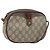 Gucci Borsa GG Supreme Web Sherry Line in PVC beige e oro 007 58 6112 Auth LNZ553 D'oro