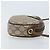 Gucci Borsa GG Supreme Web Sherry Line in PVC beige e oro 007 58 6112 Auth LNZ553 D'oro - vista 3