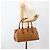 MCM Vicetos Logogram Borsa a Mano in Pelle PVC Marrone Oro Auth bs33817 D'oro - vista 22