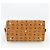 MCM Vicetos Logogram Borsa a Mano in Pelle PVC Marrone Oro Auth bs33817 D'oro - vista 5
