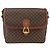 Céline Borsa a Spalla in Tela Macadam CELINE in Pelle PVC Marrone Oro Auth ka2871 D'oro - vista 13