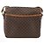 Céline Borsa a Spalla in Tela Macadam CELINE in Pelle PVC Marrone Oro Auth ka2871 D'oro - vista 2