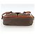 Céline Borsa a Spalla in Tela Macadam CELINE in Pelle PVC Marrone Oro Auth bs33742 D'oro - vista 5