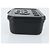 BALENCIAGA Borsa Clutch Lunch box in plastica Nera 638209 Auth hk3554 Nero - vista 4