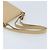 Borsa a Spalla Gancini in Pelle Beige Oro Auth 171532 di Salvatore Ferragamo - vista 7