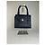Vintage Courreges Lederhandtasche Marineblau - Ansicht 11