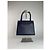Vintage Courreges Lederhandtasche Marineblau - Ansicht 2