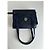 Vintage Courreges Lederhandtasche Marineblau - Ansicht 8