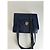 Vintage Courreges Lederhandtasche Marineblau - Ansicht 9