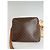 Céline Vintage Celine Paris Triomphe Monogramm Leder Schultertasche Braun - Ansicht 9