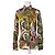 Etro Vintage Emilio Pucci abstraktes Seidenhemd Mehrfarbig 40/L Mehrfarben