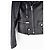 Saint Laurent AW17 Perfecto Biker Patch Lederjacke Schwarz - Ansicht 5